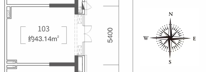 粤海城--建面 43.14m²