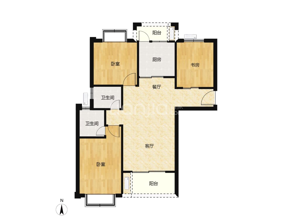 龙泉丽景户型图(链家网)