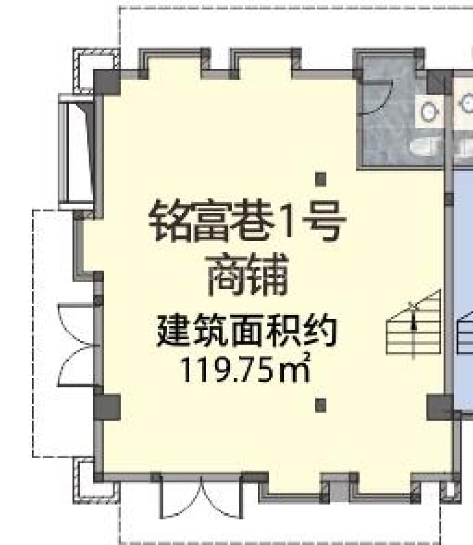 铭泰·建粤商务中心--建面 119.75m²