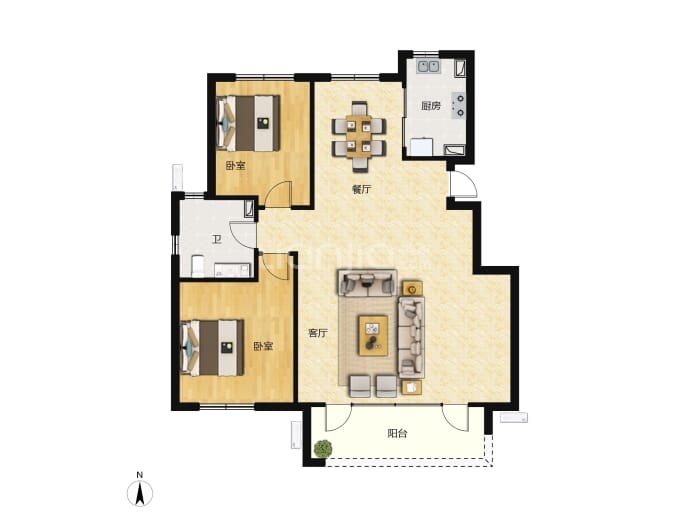 融创阿朵小镇--建面 116m²