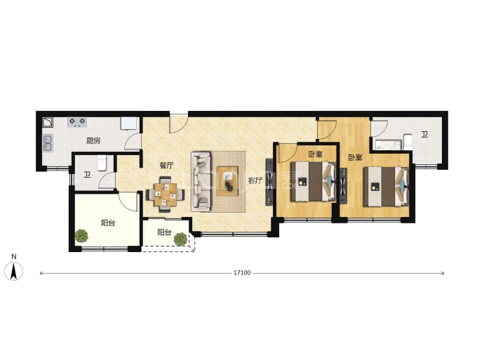 颐安骊璟公馆--建面 87.9m²