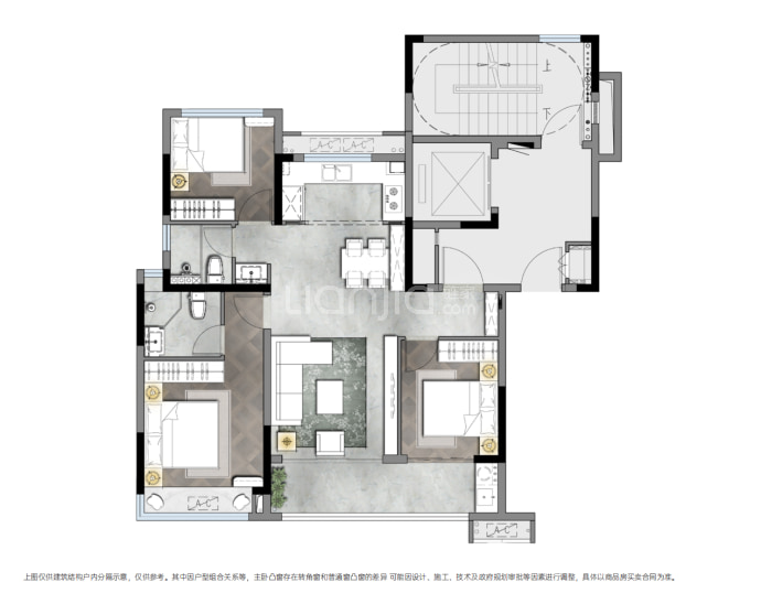 建发朗云--建面 98m²