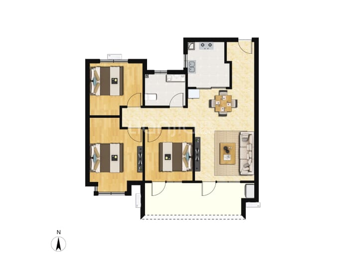 国誉府--建面 89m²