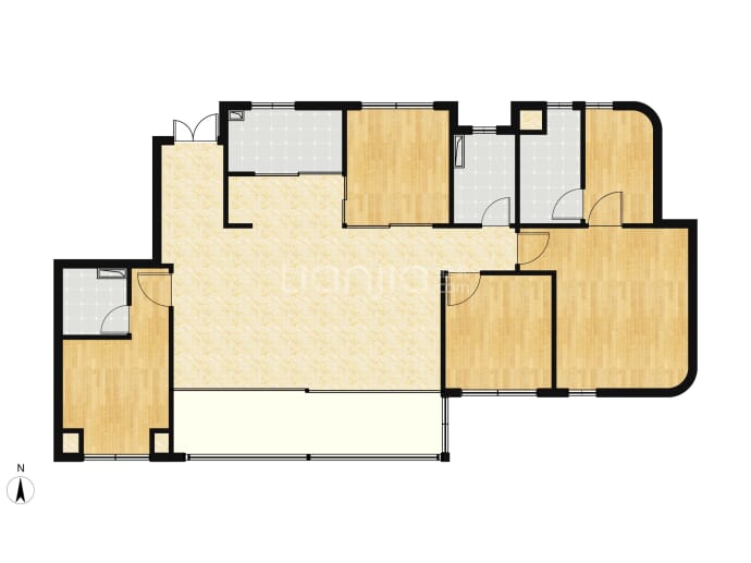 天府半岛4室2厅3卫户型图