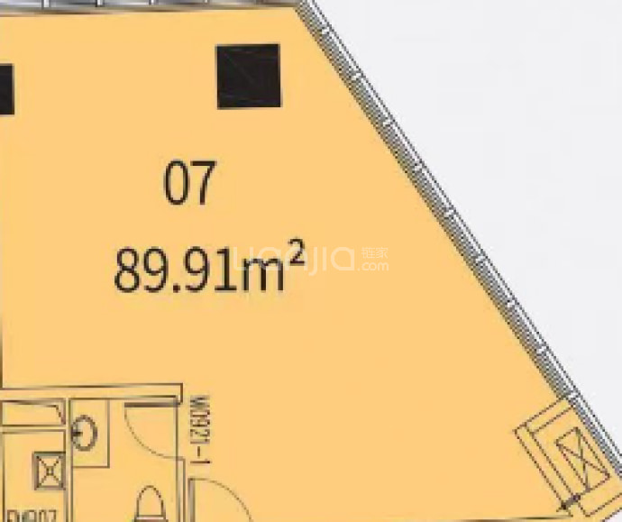 新城中心广场--建面 89.91m²