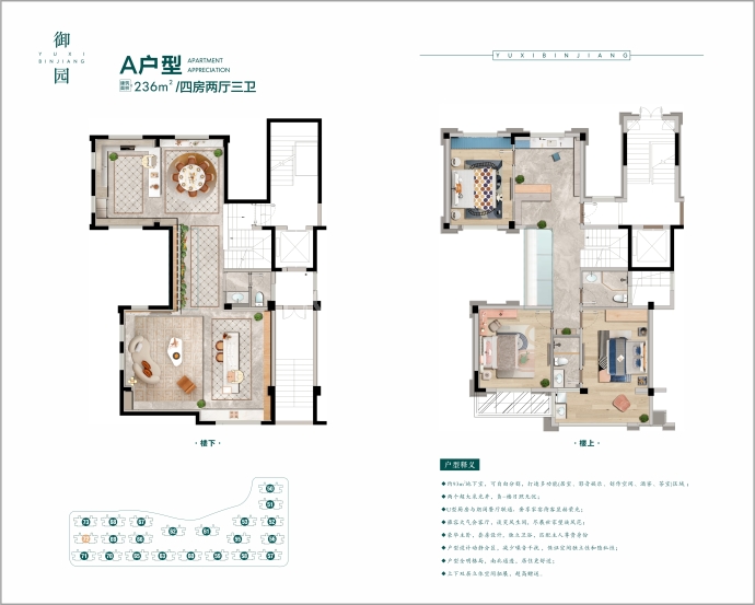 御玺滨江--建面 236m²