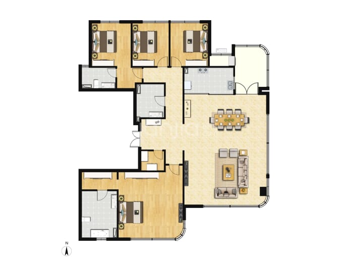 保利新川天珺--建面 205m²