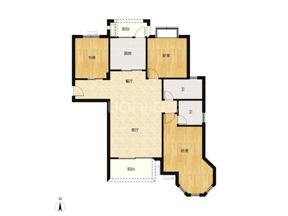 龙泉丽景户型图(链家网)