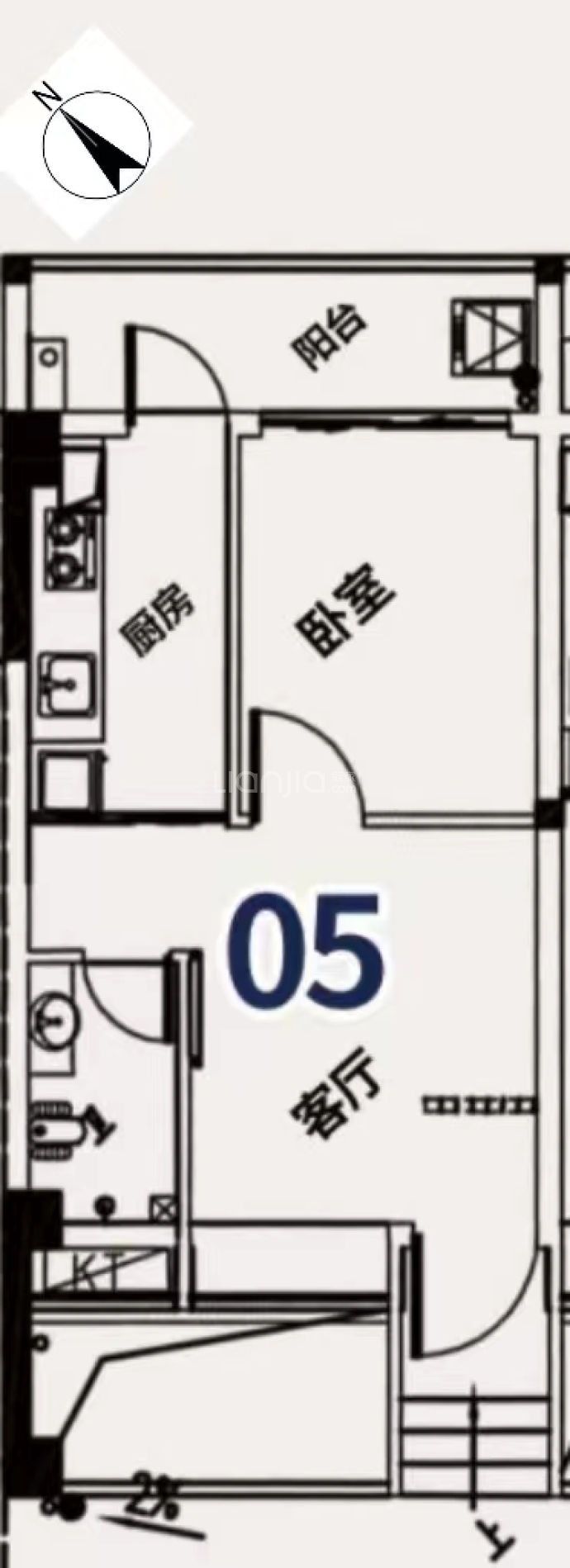 恒裕雅轩--建面 42.05m²