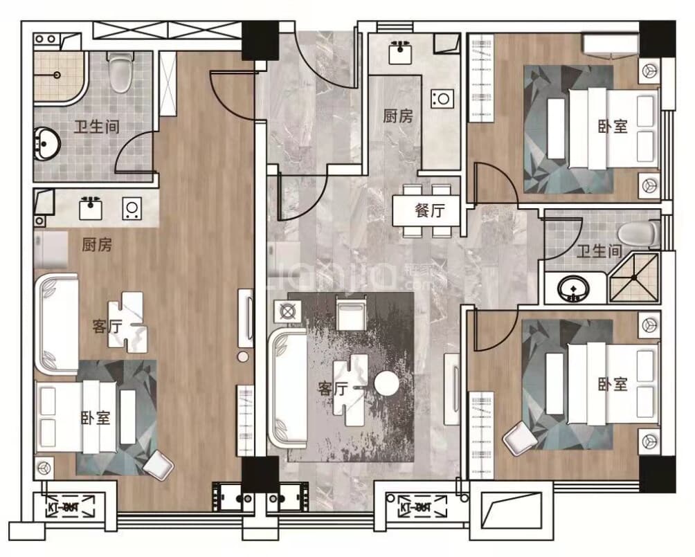 鑫远·紫樾香山户型图(链家网)