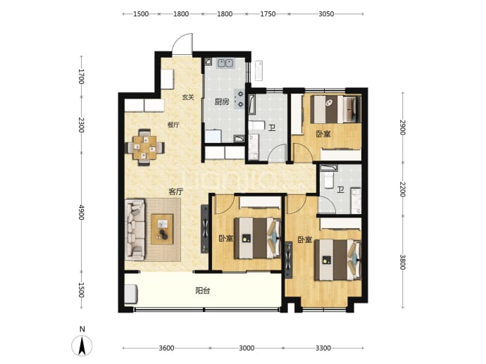 融创中心--建面 119m²