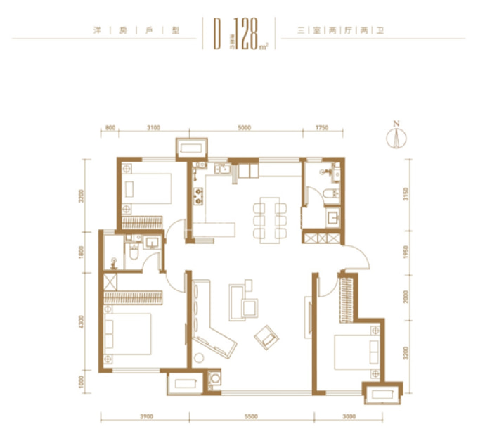 上东金茂智慧科学城--建面 128m²