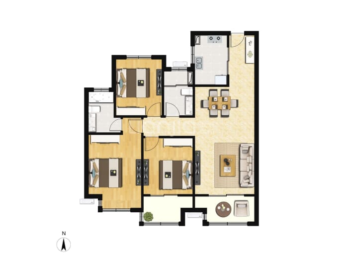 海伦堡·梁溪本源--建面 107m²