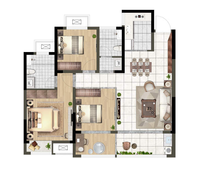 新舟逸园--建面 108m²