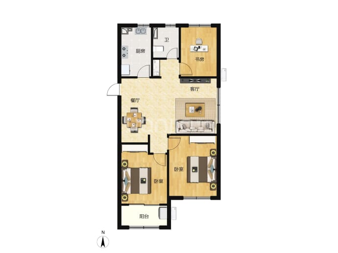 保利开投徕卡公园--建面 89m²