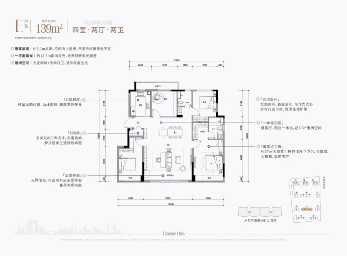 伟星赞滨望府--建面 139m²