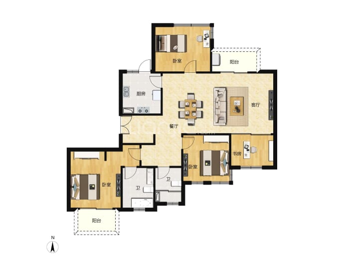 上海长滩--建面 155.78m²