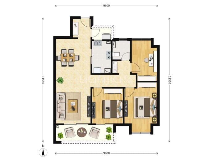 中海寰宇天下--建面 110m²