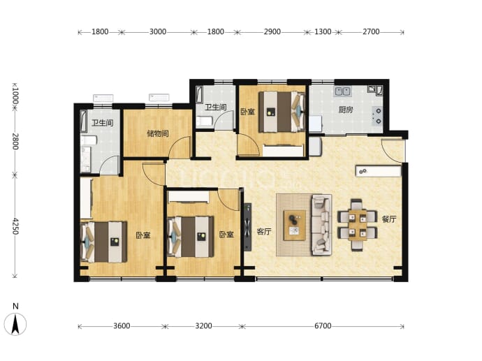 中交雅郡·城东春晓--建面 125m²