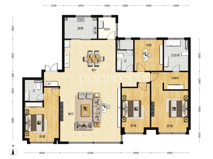融创中心--建面 203m²