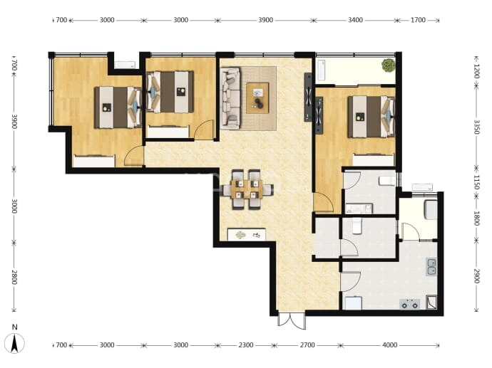 天府公园观澜9号--建面 125m²