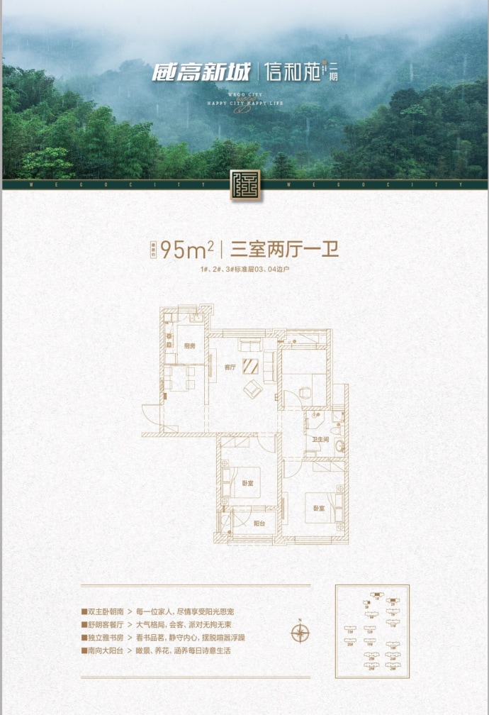 威高新城--建面 95m²