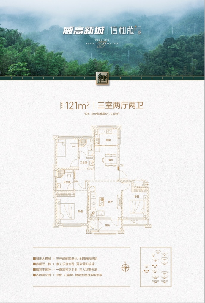威高新城--建面 121m²