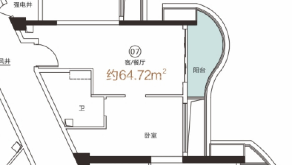 华发绿洋湾户型图(链家网)