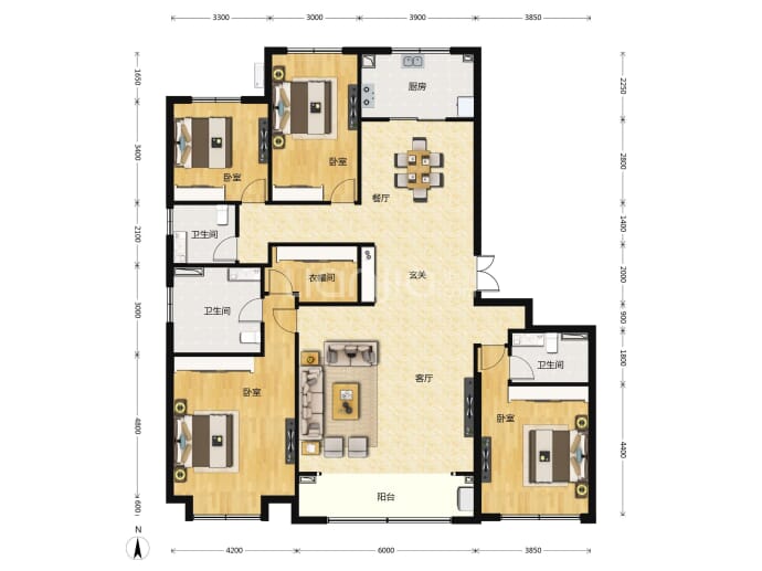 融创太原府--建面 223m²