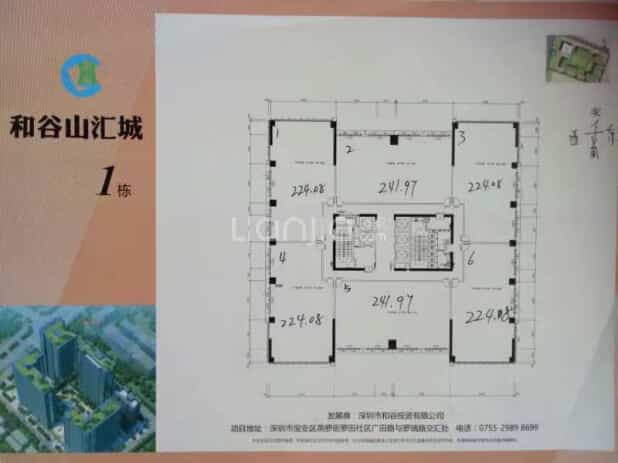 1室0厅 建面224㎡ (南朝向)