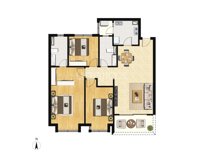 嘉兴御景湾--建面 118m²