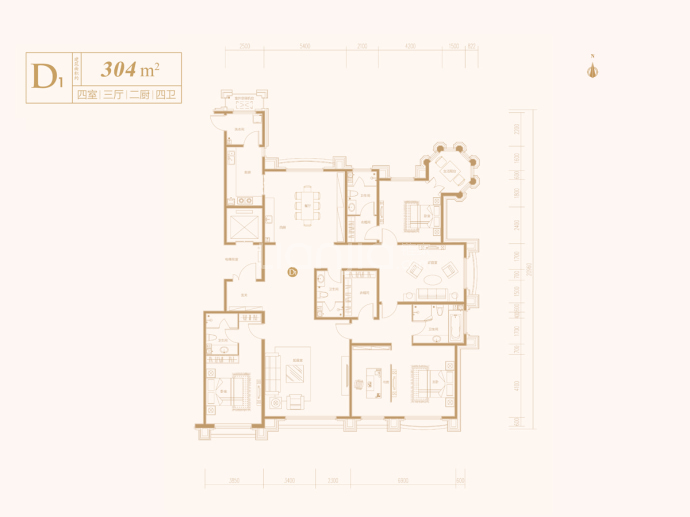 观山悦--建面 304m²