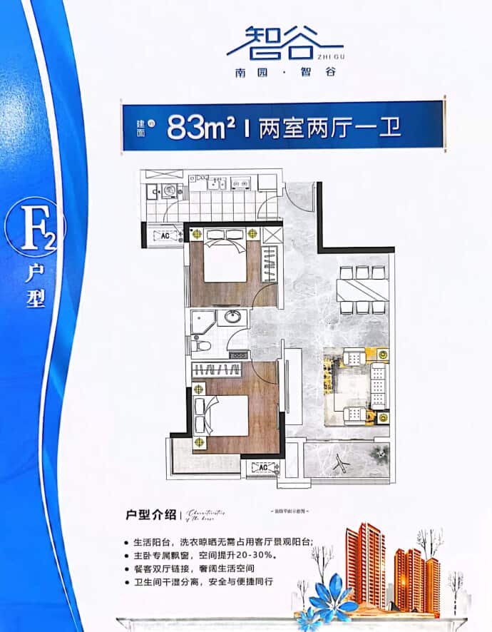 中关村贵阳科技园核心区南园·智谷--建面 83m²