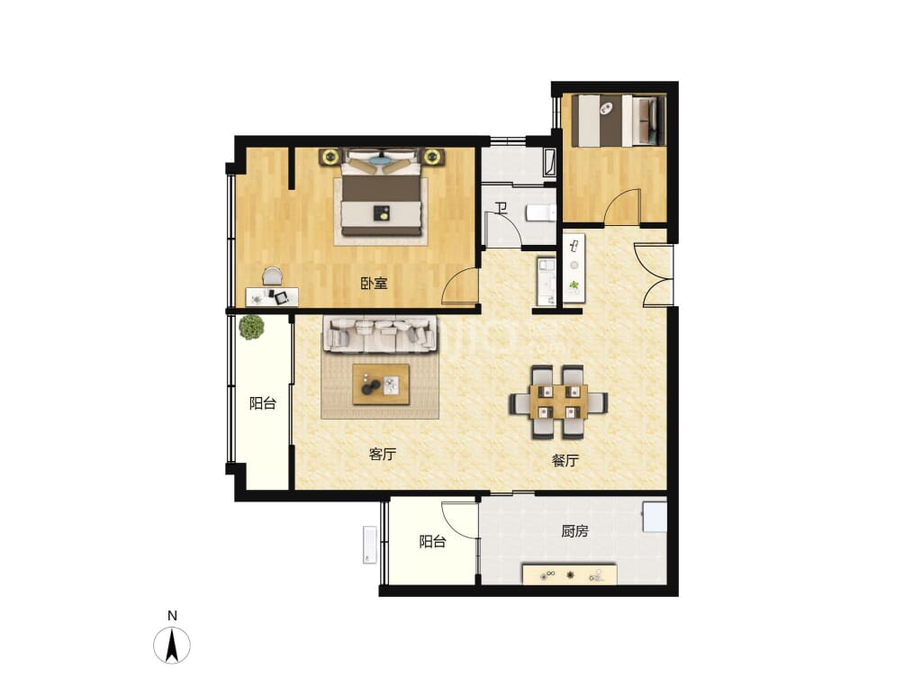 国浩18t户型图(链家网)