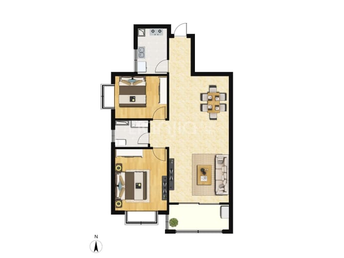 仁安花园--建面 85m²