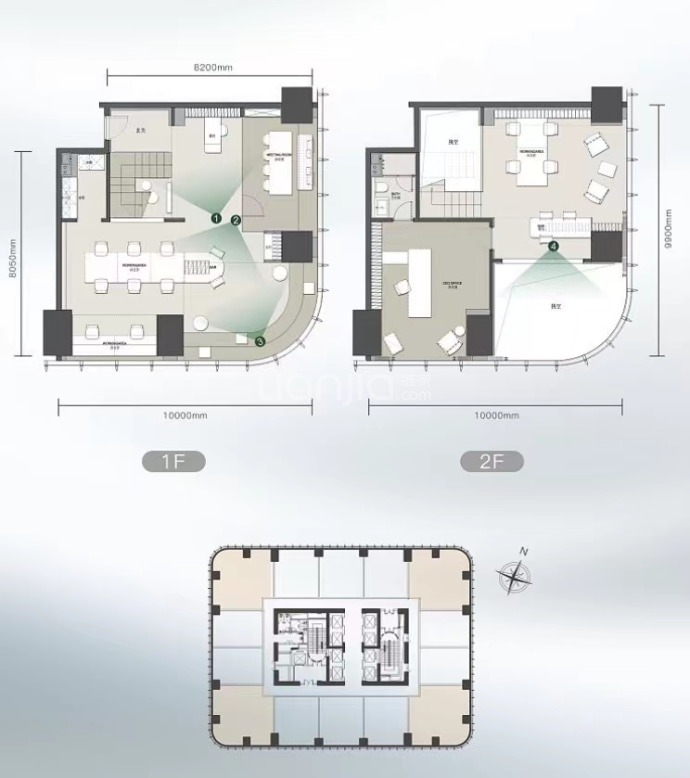 源创中心写字楼--建面 137m²