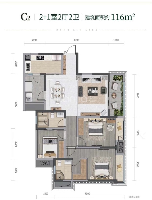 中国铁建东林道户型图