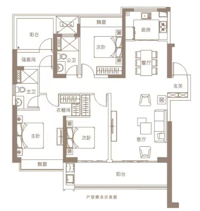 海南元垄望品--建面 143m²