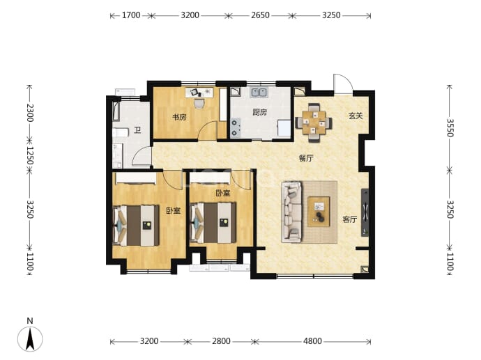 融创宸阅和鸣--建面 104m²