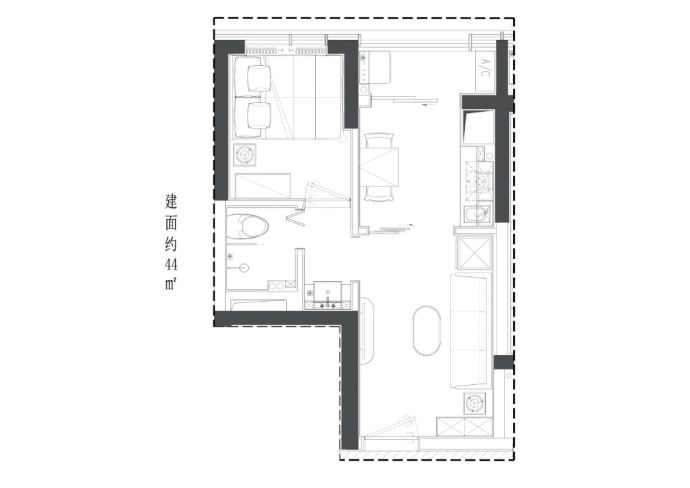 玺玥麓坊--建面 44m²