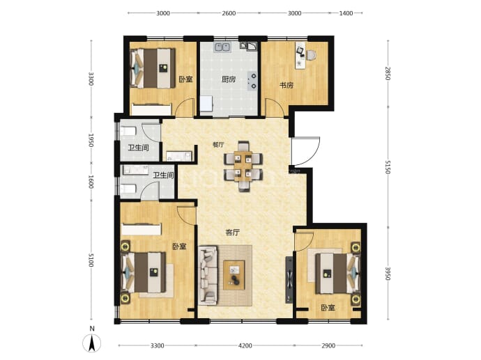 玺悦朝阳--建面 134m²