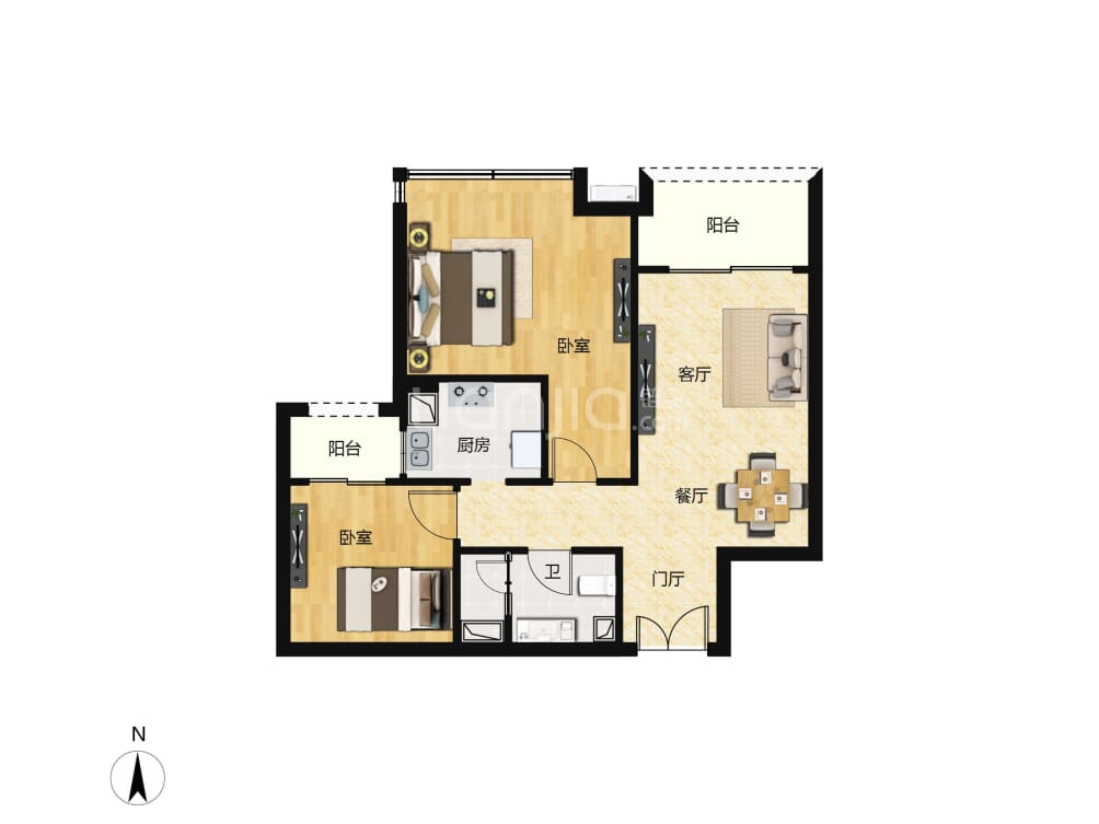 西关海户型图(链家网)