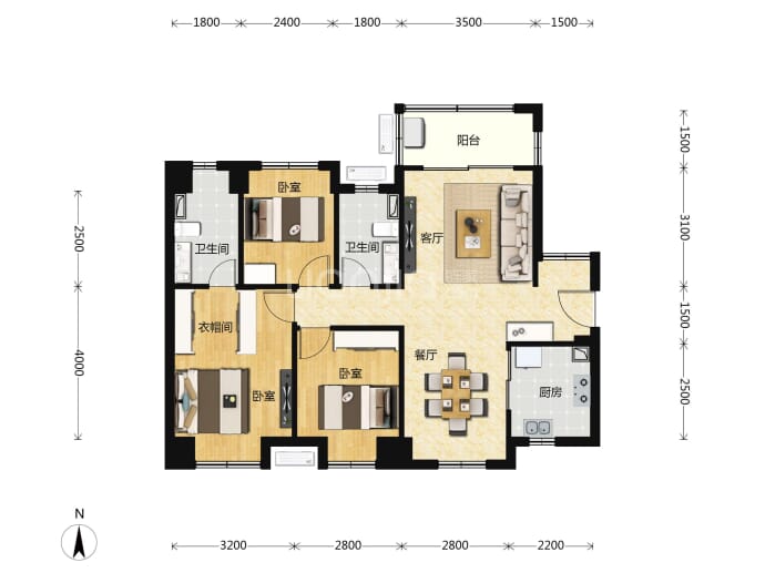 粤海·拾桂府--建面 89m²