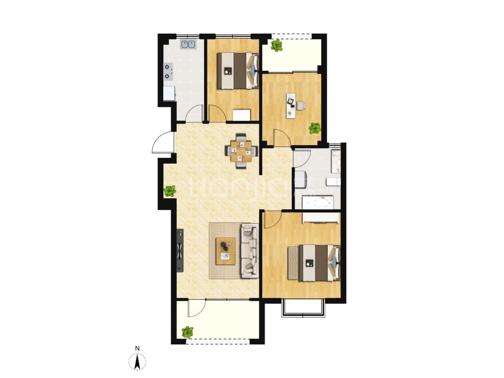 海屿公元户型图(链家网)