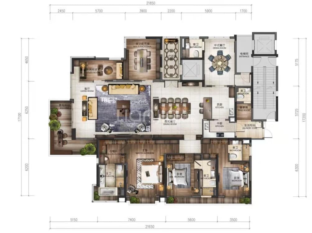 西关海户型图(链家网)