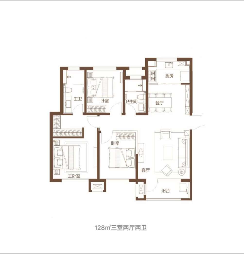 金科博翠园户型图(链家网)