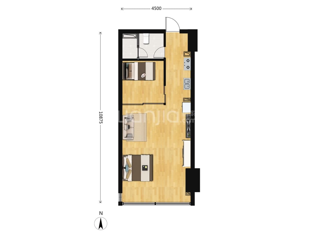 运河印户型图(链家网)