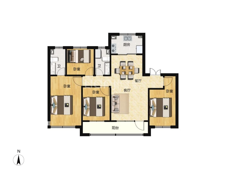 保利大国璟(未来之城)143平户型图