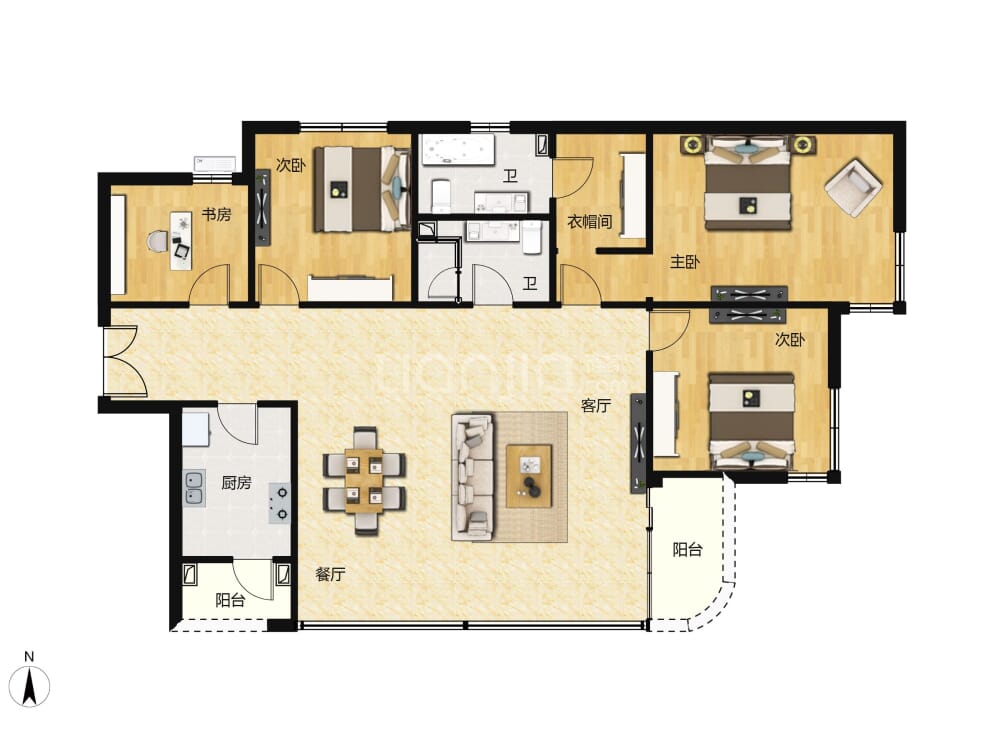 上海长滩户型图(链家网)