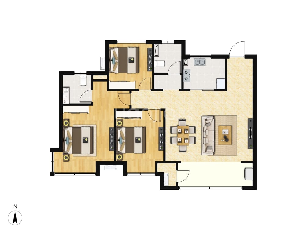 中粮祥云户型图(链家网)